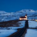 remote church in winter
