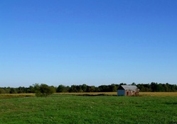 house in field
