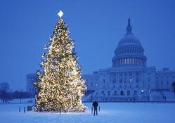 Christmas at the capitol building