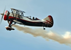 Kyle Franklin and his Dracula Biplane