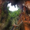 temple inside circular cave hdr