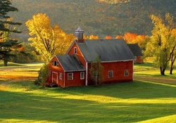 Country Red Schoolhouse