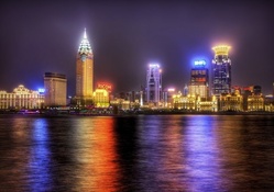 beautiful cityscape at the seaside hdr