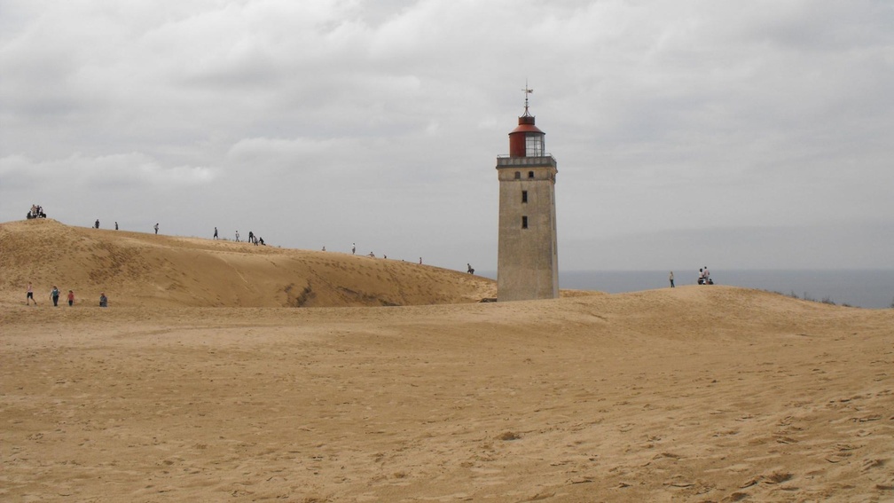 lighthouse on a beach in denmark