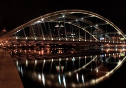 beautiful late night bridge