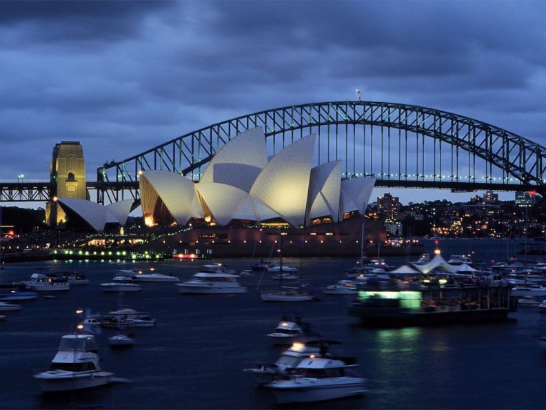 Beautiful,Sydney,Harbour,Bridge,And,Opera,House