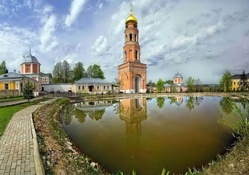 bell tower in a monastery