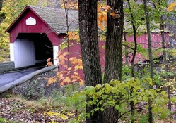 Frankenfield Covered Bridge, Tinicum, Pennsylvania