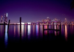 'Miami Skyline at Night'