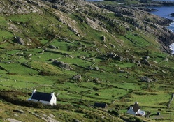 farms on derrynane bay in ireland