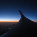 Sunset in the air..