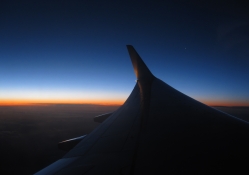 Sunset in the air..
