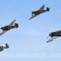 P_47G Thunderbolt; North American P_51C Mustang; Supermarine Spitfire MkI; and  Hawker Hurricane Mk1