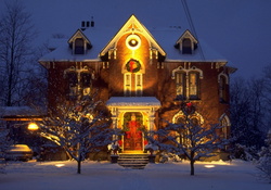 Lighted house