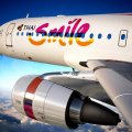 smile on a thai air airbus plane