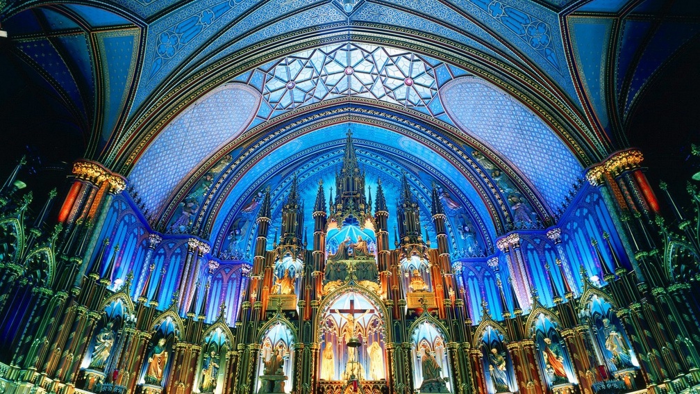 gorgeous cathedral interior in canada