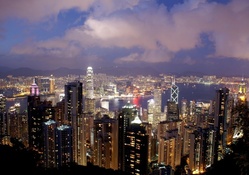 Hong Kong, China, skyscrapers