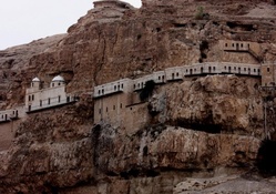 monastery along a cliff