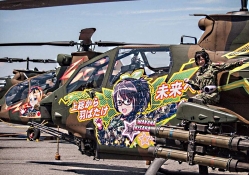 Anime on JGSDF attack helicopters