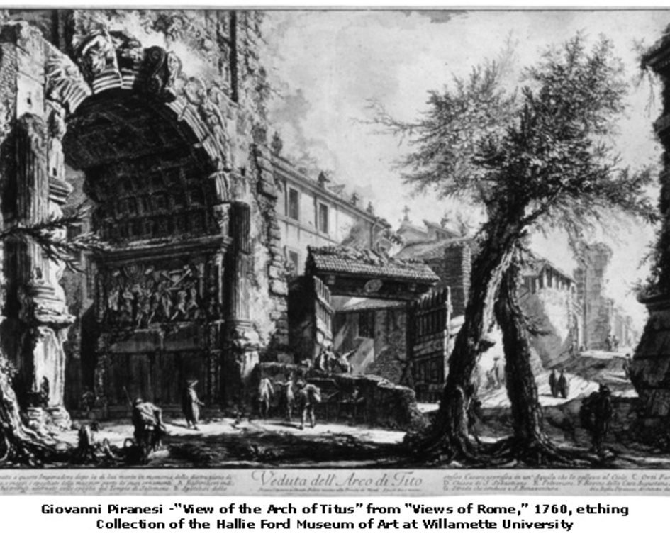 Giovanni Piranesi _ View of the Arch of Titus