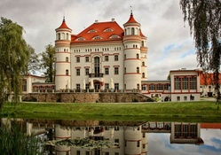 lovely wojnowice castle in poland