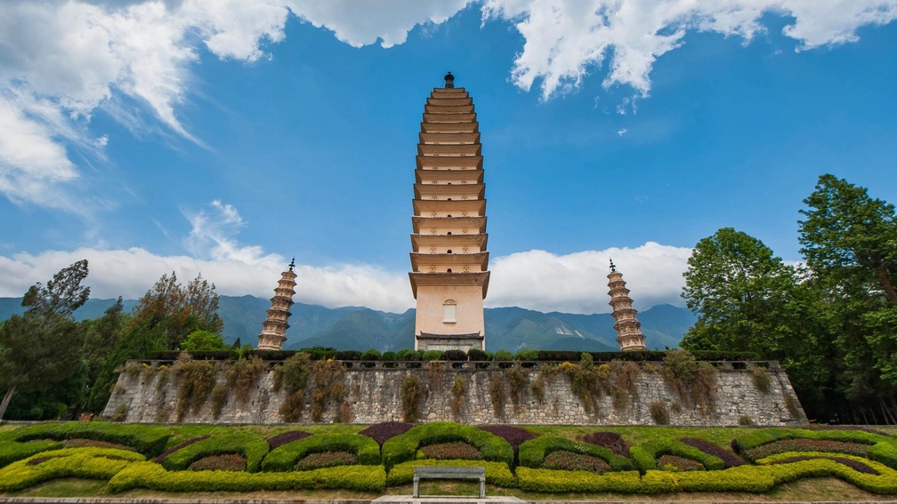 the three towers of dali yunnan china