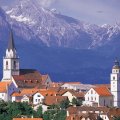 church in a town in slovenia