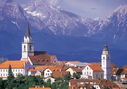 church in a town in slovenia