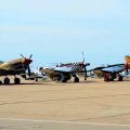 vintage spitfire, mustangs and a sabre