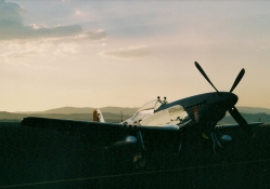 P_51D Mustang at Sunset