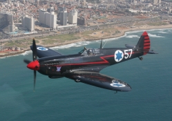 Israeli classic plane Spitfire