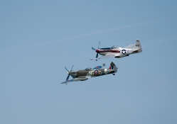 Spitfire and Mustang