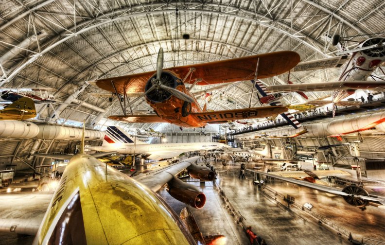 beautiful airplane museum hdr