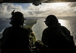 view from a Hercules C 130