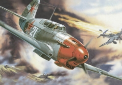 shot down Junkers  the battle