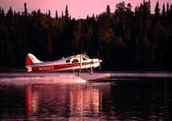 Go for Takeoff DeHaviland Beaver Aircraft Lake Hood Alaska
