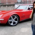 Paula and a Red Vette