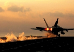 F/A_18 Hornet Taking Off