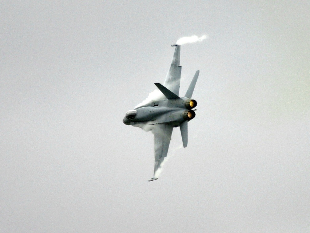 Fighter Jet Banking in a Turn