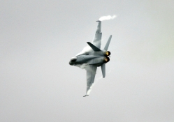 Fighter Jet Banking in a Turn