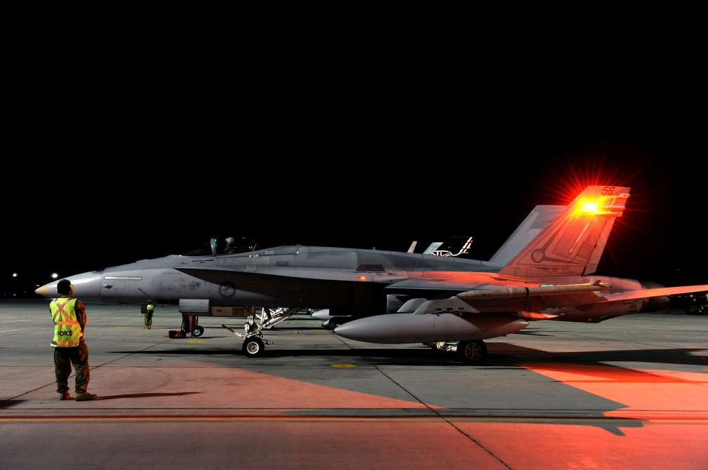 F18 Night Manuvers