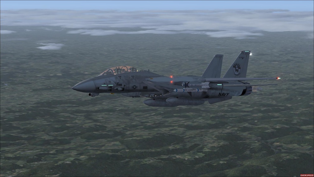 Grumman F_14 Over Germany at Dawn