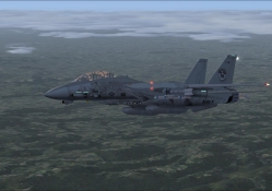 Grumman F_14 Over Germany at Dawn