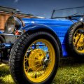fantastic vintage bugatti roadster hdr
