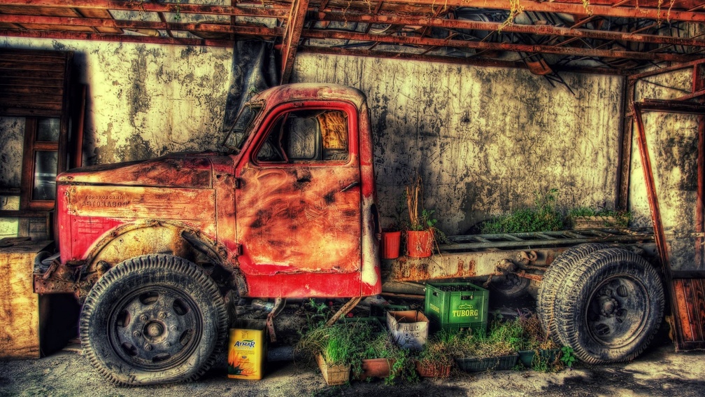 an old russian truck hdr