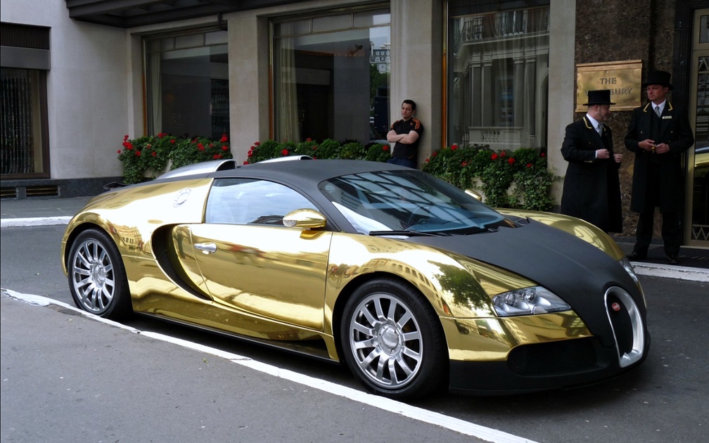 Gold Plated Bugatti Veyron