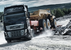 Volvo FH16 750 with dump truck