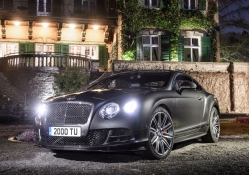 bentley continental gt at a mansion