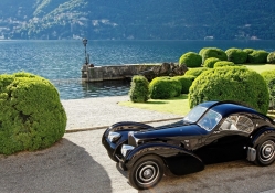 wonderful vintage bugatti by lake como italy