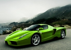 Green Ferrari